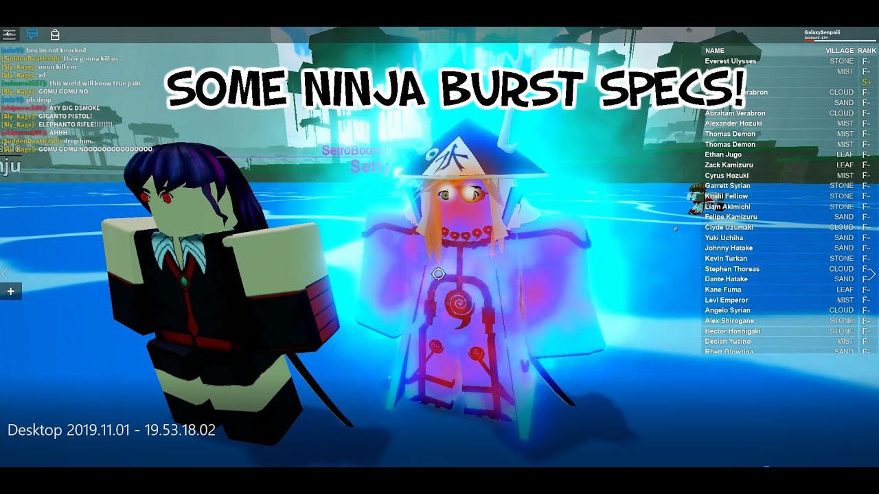 Ninja burst 2 roblox